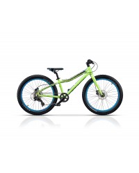 Bicicleta copii mtb CROSS Rebel Boy 24 - Verde | 8-10 ani